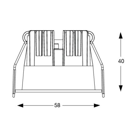 Ideal Lux - Plafonnier encastré LED GAME TRIM LED/5,5W/230V 3000K IRC 90 Ø 5,8 cm blanc