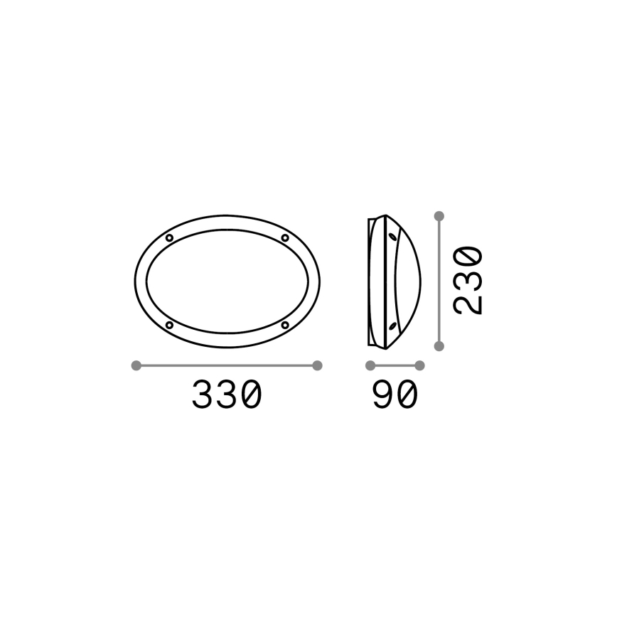 Ideal Lux - Luminaire extérieur 1xE27/23W/230V IP66