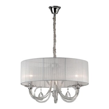 Ideal Lux - Lustre en cristal 3xE14/40W/230V blanc