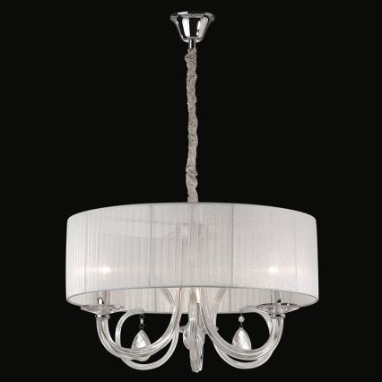 Ideal Lux - Lustre en cristal 3xE14/40W/230V blanc
