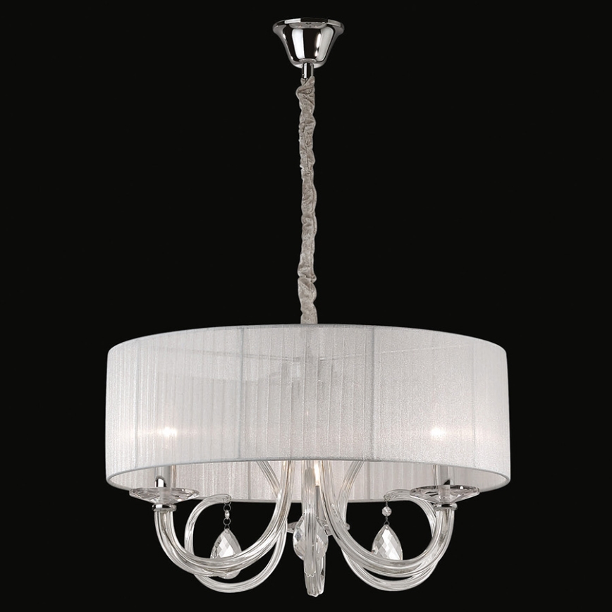 Ideal Lux - Lustre en cristal 3xE14/40W/230V blanc