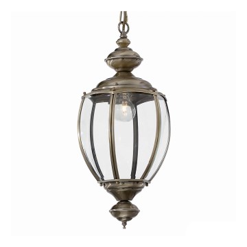Ideal Lux - Lustre sur chaîne NORMA 1xE27/60W/230V Ø 25 cm bronze