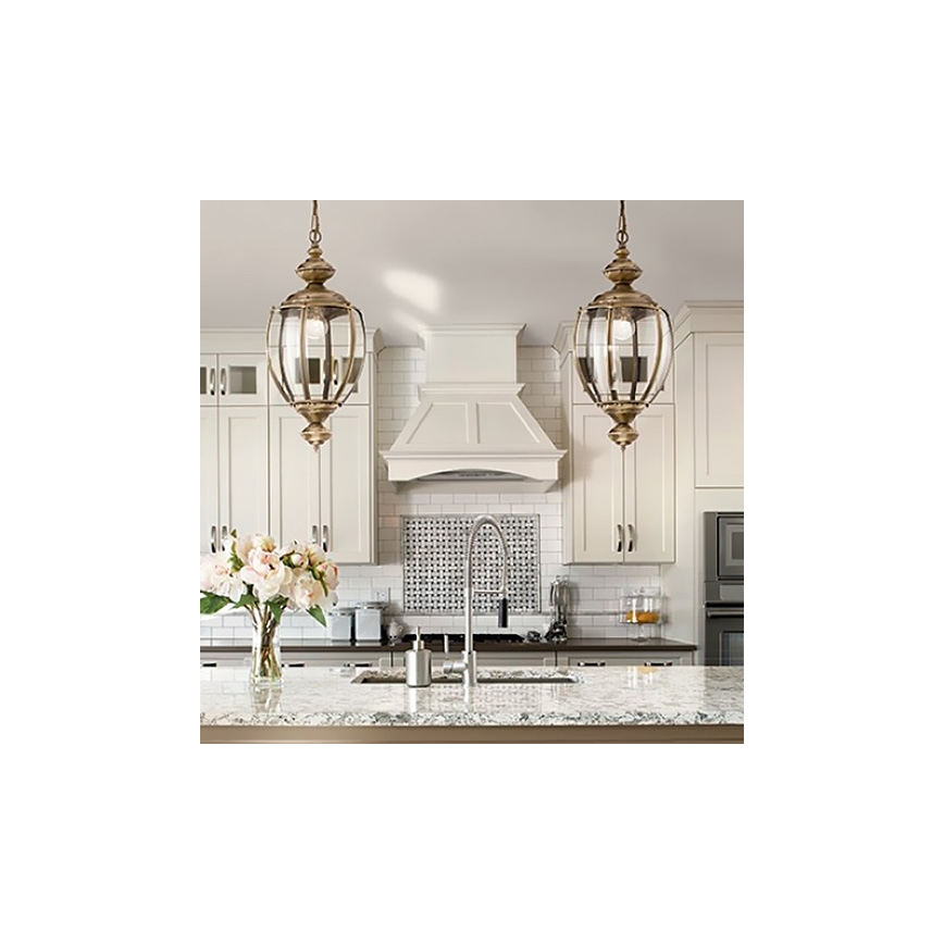 Ideal Lux - Lustre sur chaîne NORMA 1xE27/60W/230V Ø 25 cm bronze