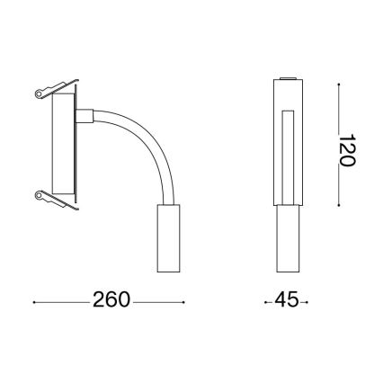 Ideal Lux - Petite lampe flexible IO LED/3W/230V CRI 90 blanc