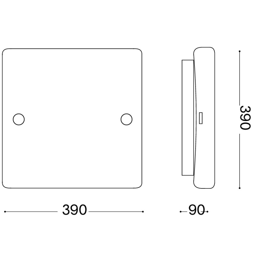 Ideal Lux - Plafonnier CELINE 3xE27/60W/230V 39x39 blanc