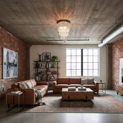 Ideal Lux - Plafonnier en cristal CARLTON 8xE14/40W/230V d. 40 cm chrome brillant