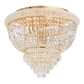 Ideal Lux - Plafonnier en cristal DUBAI 6xE14/28W/230V d. 52 cm doré