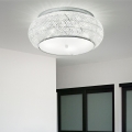 Ideal Lux - Plafonnier en cristal PASHA 10xE14/40W/230V d. 55 chrome brillant