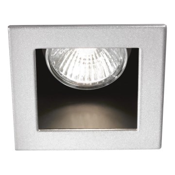 Ideal Lux - Plafonnier encastré FUNKY 1xGU10/50W/230V 9x9 cm chrome mat