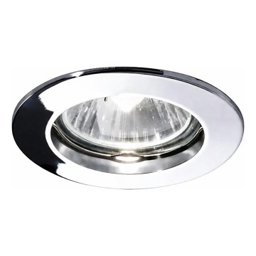 Ideal Lux - Plafonnier encastré JAZZ 1xGU10/50W/230V Ø 7,7 cm chrome brillant