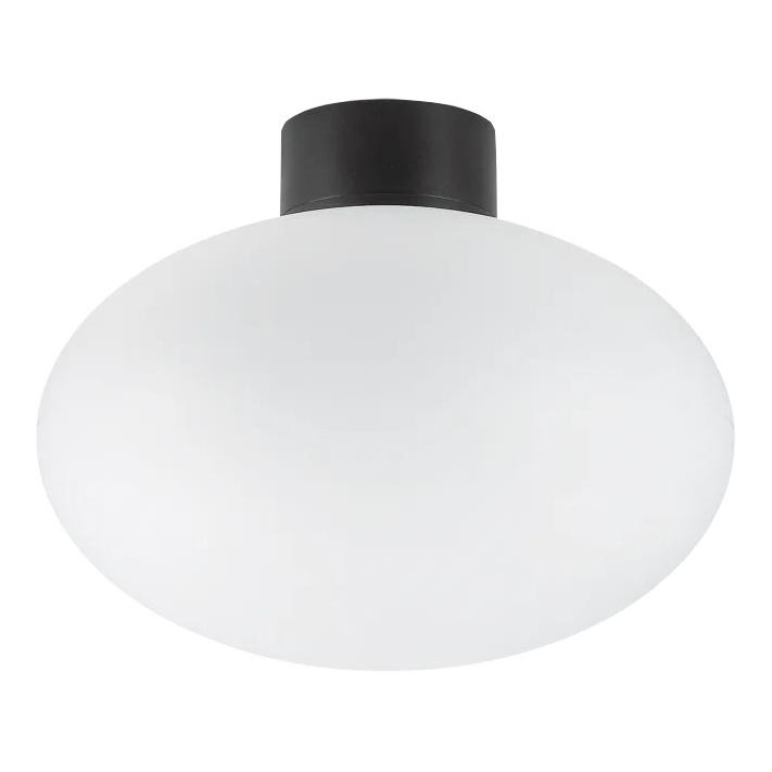 Ideal Lux - Plafonnier extérieur CLIO 1xE27/42W/230V IP44 noir