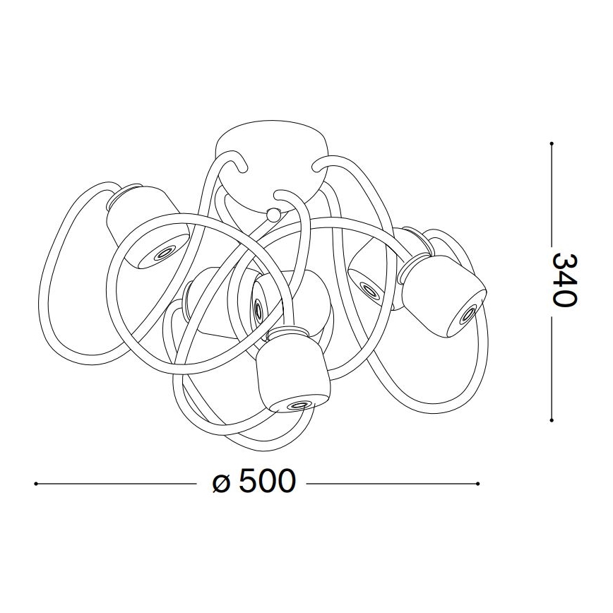 Ideal Lux - Plafonnier flexible LED OCTOPUS 6xG9/3W/230V coloré