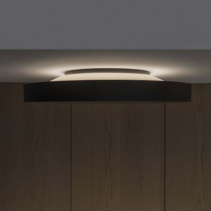 Ideal Lux - Plafonnier FLY LED/26W/230V 2700K d. 45 cm CRI 90 IP40 noir
