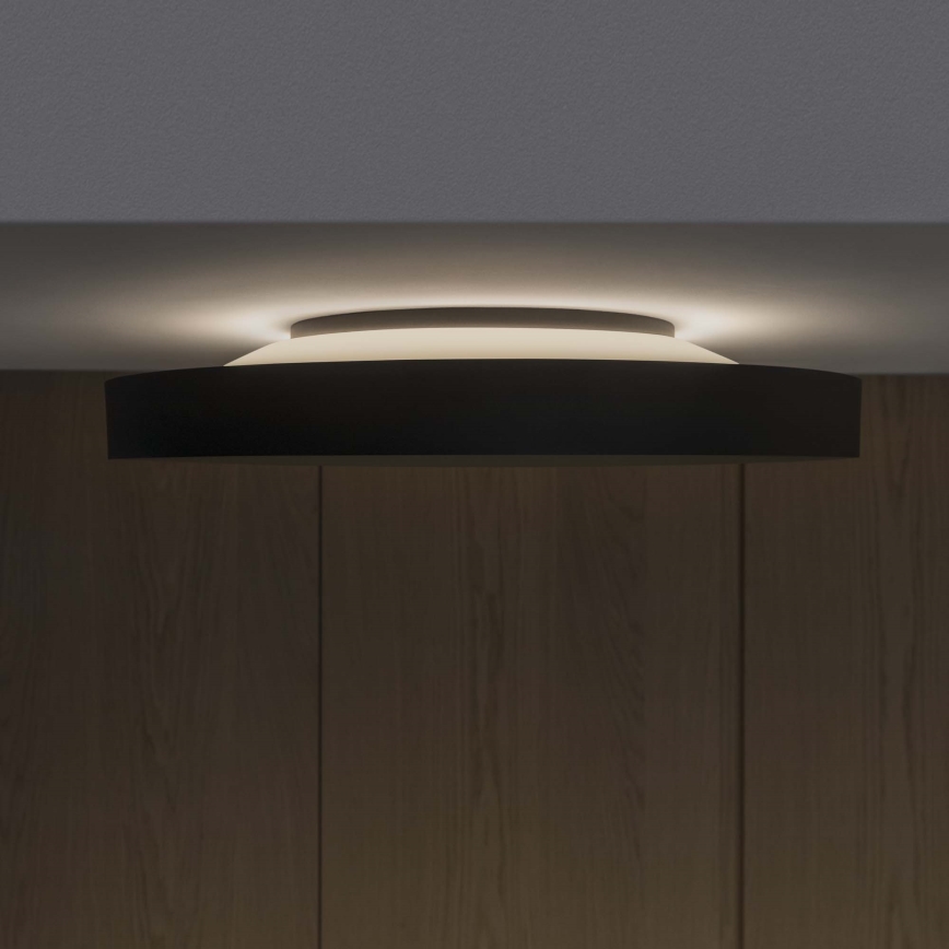Ideal Lux - Plafonnier FLY LED/26W/230V 2700K d. 45 cm CRI 90 IP40 noir