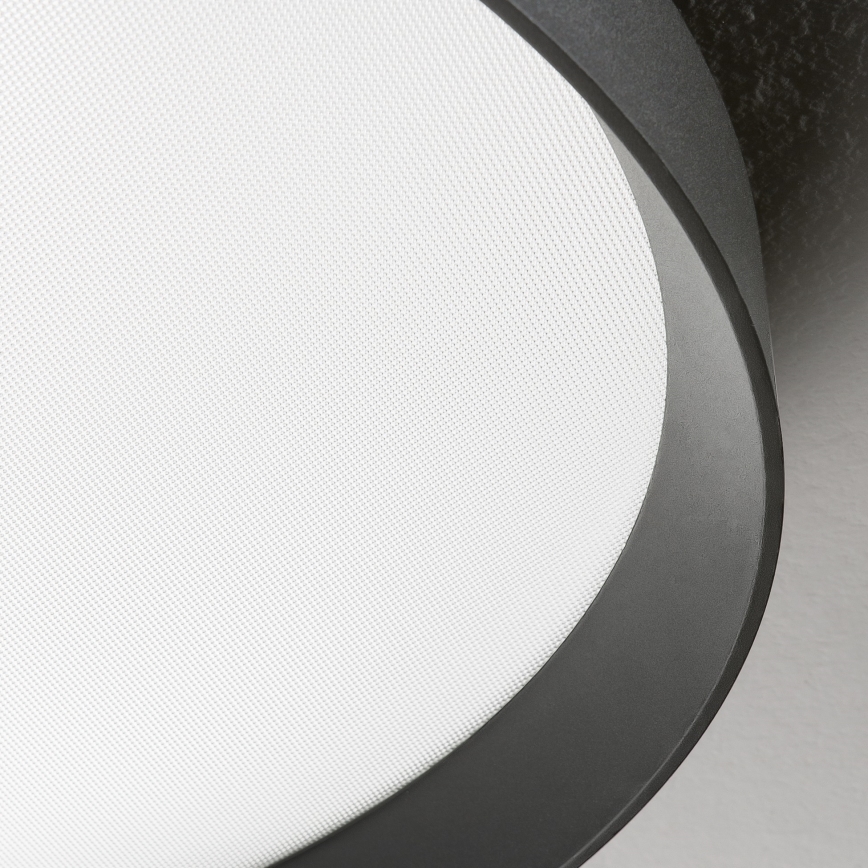 Ideal Lux - Plafonnier FLY LED/26W/230V 2700K d. 45 cm CRI 90 IP40 noir