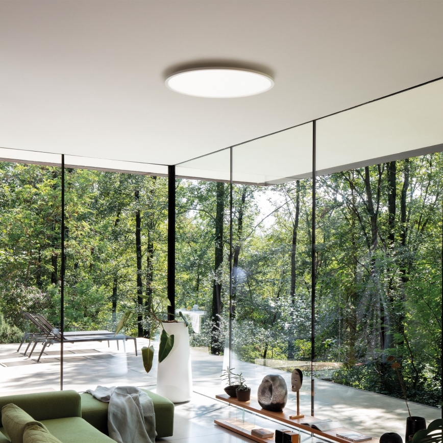 Ideal Lux - Plafonnier FLY LED/26W/230V 2700K d. 45 cm CRI 90 IP40 blanc
