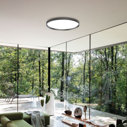 Ideal Lux - Plafonnier FLY LED/53W/230V 2700K d. 60 cm CRI 90 IP40 noir