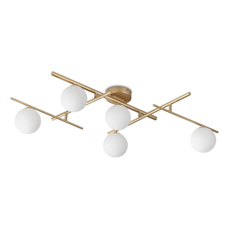 Ideal Lux - Plafonnier LED ATLAS 5xG9/3W/230V doré