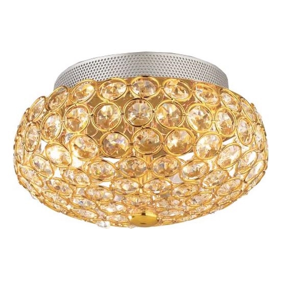 Ideal Lux - Plafonnier LED en cristal KING 3xG9/3W/230V d. 25,5 cm doré