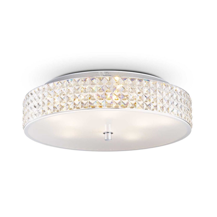 Ideal Lux - Plafonnier LED en cristal ROMA 9xG9/3W/230V d. 50 cm chrome brillant