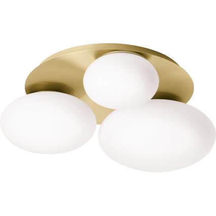 Ideal Lux - Plafonnier LED NINFEA 3xGX53/9W/230V doré