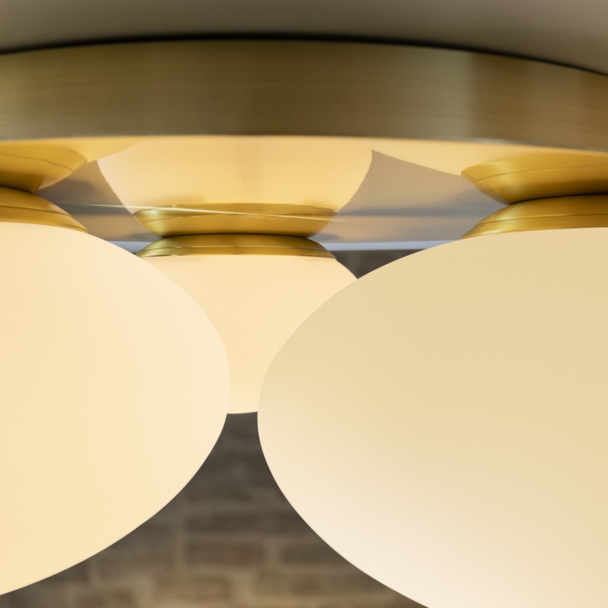 Ideal Lux - Plafonnier LED NINFEA 3xGX53/9W/230V doré