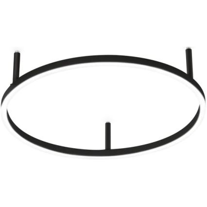 Ideal Lux - Plafonnier LED ORACLE SLIM, 29 W, 230 V, 2700 K, IRC 90, Ø 50 cm, noir