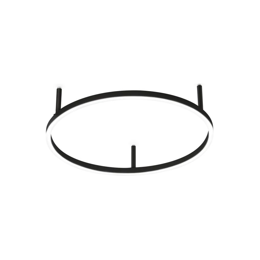 Ideal Lux - Plafonnier LED ORACLE SLIM, 29 W, 230 V, 2700 K, IRC 90, Ø 50 cm, noir
