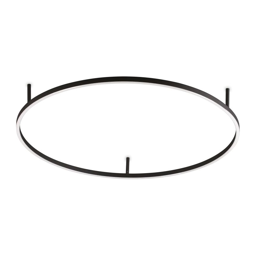 Ideal Lux - Plafonnier LED ORACLE SLIM LED/53W/230V 4000K CRI 90 Ø 90 cm noir