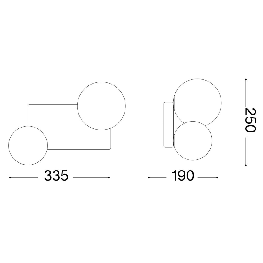 Ideal Lux - Plafonnier LED PENTA 2xG9/3W/230V doré