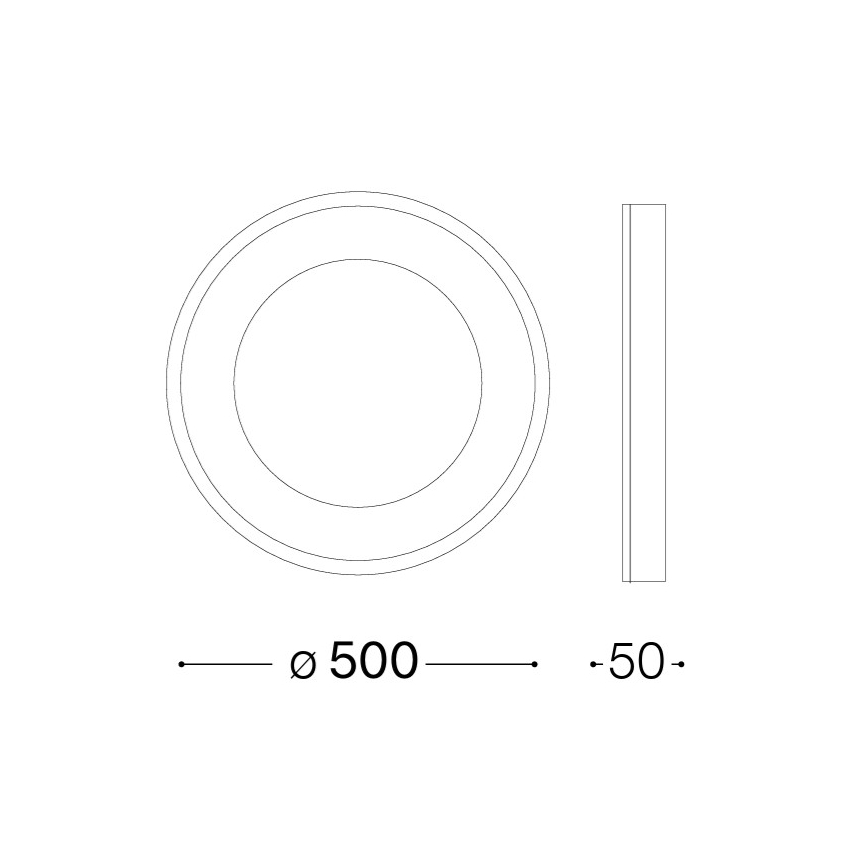 Ideal Lux - Plafonnier LED PLANET LED/25W/230V IRC 90 Ø 50 cm blanc