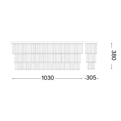 Ideal Lux - Plafonnier MARTINEZ 8xE14/40W/230V doré