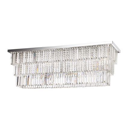 Ideal Lux - Plafonnier MARTINEZ 8xE14/40W/230V, finition chrome brillant