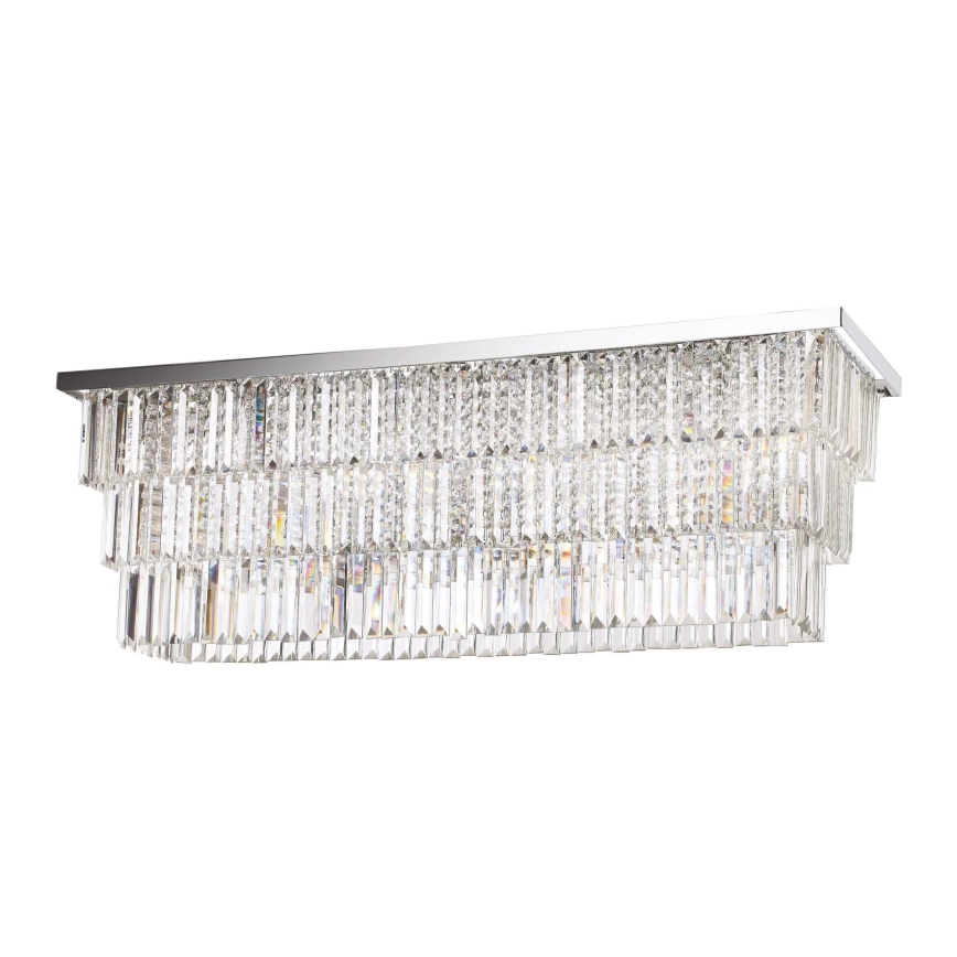 Ideal Lux - Plafonnier MARTINEZ 8xE14/40W/230V, finition chrome brillant