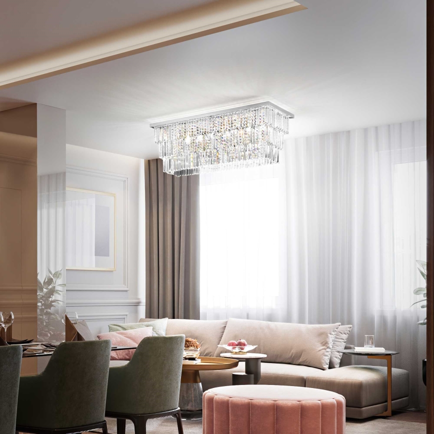 Ideal Lux - Plafonnier MARTINEZ 8xE14/40W/230V