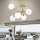 Ideal Lux - Plafonnier NODI 5xE14/28W/230V 50x55 cm laiton/blanc