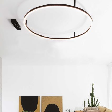 Ideal Lux - Plafonnier ORACLE S LED/53W/230V 2700K d. 90 cm noir