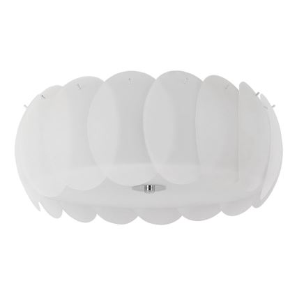 Ideal Lux - Plafonnier OVALINO 8xE27/60W/230V Ø 53,5 cm blanc