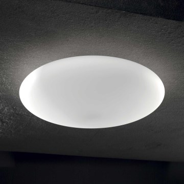 Ideal Lux - Plafonnier SMARTIES 1xE27/42W/230V Ø 33 cm blanc