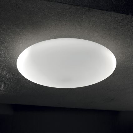Ideal Lux - Plafonnier SMARTIES, 2xE27/42W/230V, Ø 42,5 cm, blanc
