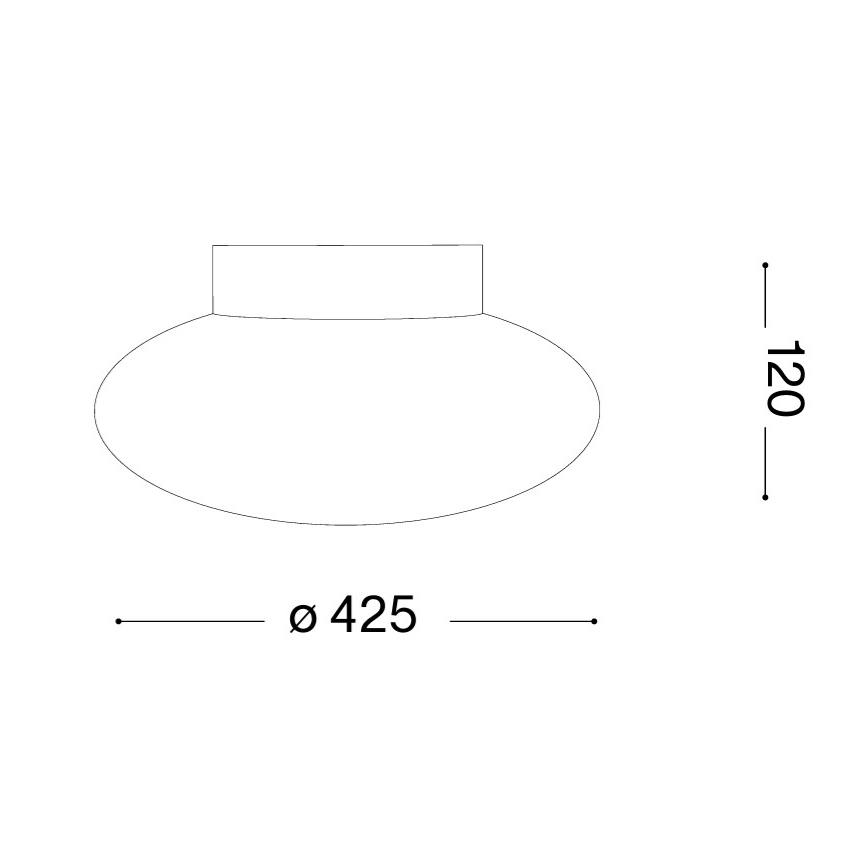 Ideal Lux - Plafonnier SMARTIES, 2xE27/42W/230V, Ø 42,5 cm, blanc