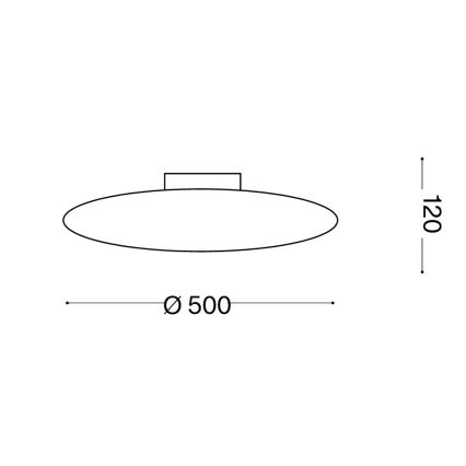 Ideal Lux - Plafonnier SMARTIES 3xE27/42W/230V Ø 50 cm blanc