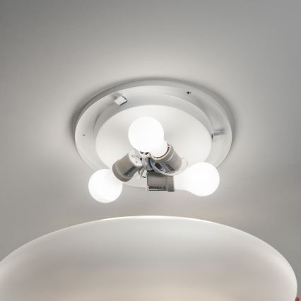 Ideal Lux - Plafonnier SMARTIES 3xE27/42W/230V Ø 60 cm blanc