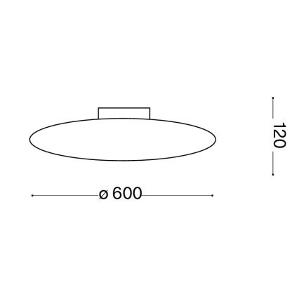 Ideal Lux - Plafonnier SMARTIES 3xE27/42W/230V Ø 60 cm blanc