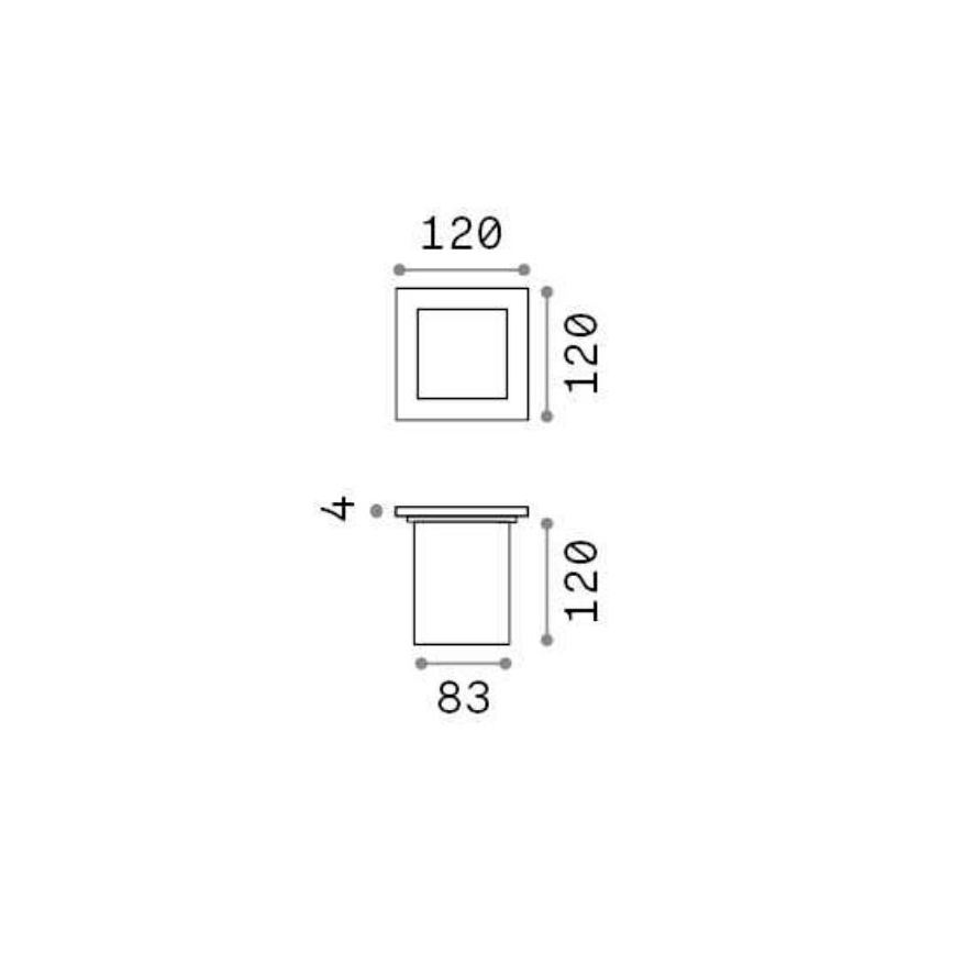 Ideal Lux - Spot d'extérieur encastrable 1xG9/15W/230V IP54