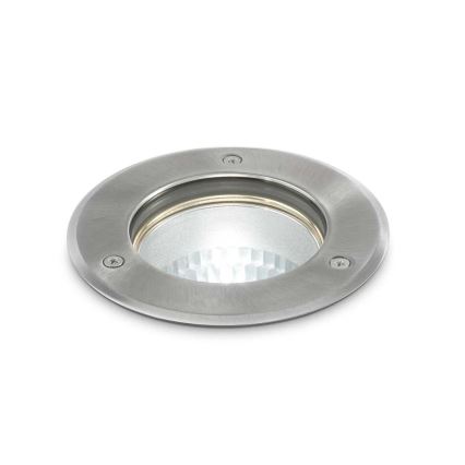 Ideal Lux - Spot d'extérieur encastrable PARK 1xGU10/20W/230V IP65 chrome mat