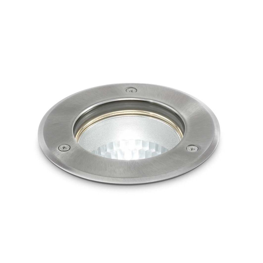 Ideal Lux - Spot d'extérieur encastrable PARK 1xGU10/20W/230V IP65 chrome mat