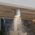 Ideal Lux - Spot d'extérieur GUN 1xGU10/28W/230V, Ø 11 cm, IP55, gris