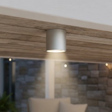 Ideal Lux - Spot d'extérieur GUN 1xGU10/28W/230V, Ø 11 cm, IP55, gris