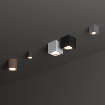 Ideal Lux - Spot d'extérieur TECHO 1xGU10/20W/230V 15x15 cm IP54 blanc